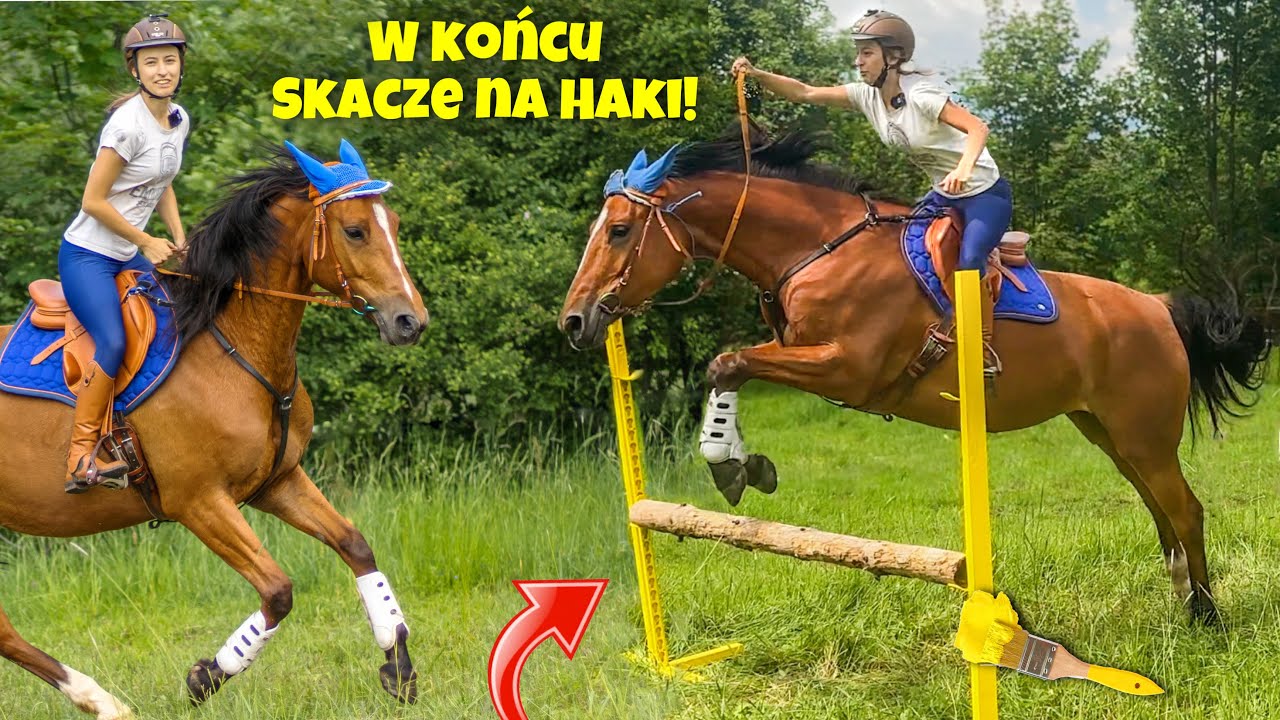 ZROBIŁAM WŁASNE PRZESZKODY DLA KONI!