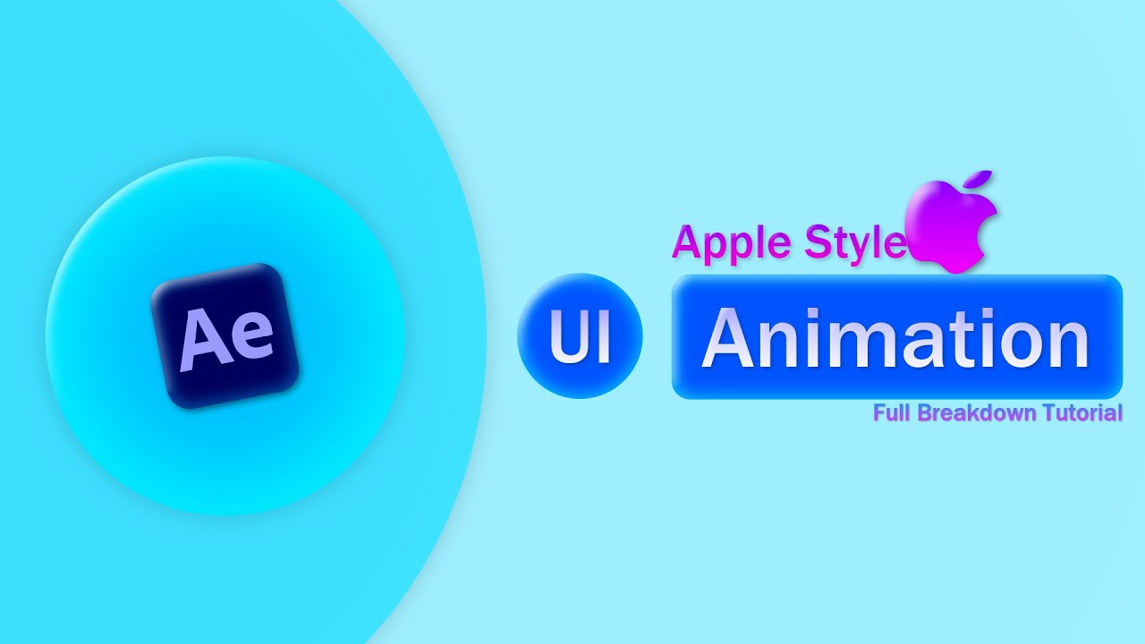 Smooth Apple UI Animation | Clean Motion Design in After Effects | Full Tutorial