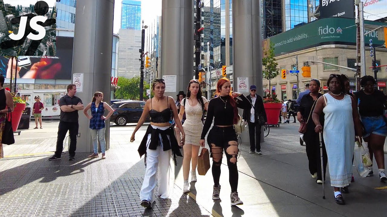 Friday Lively Downtown Toronto During the Outage Walk (July 2022)