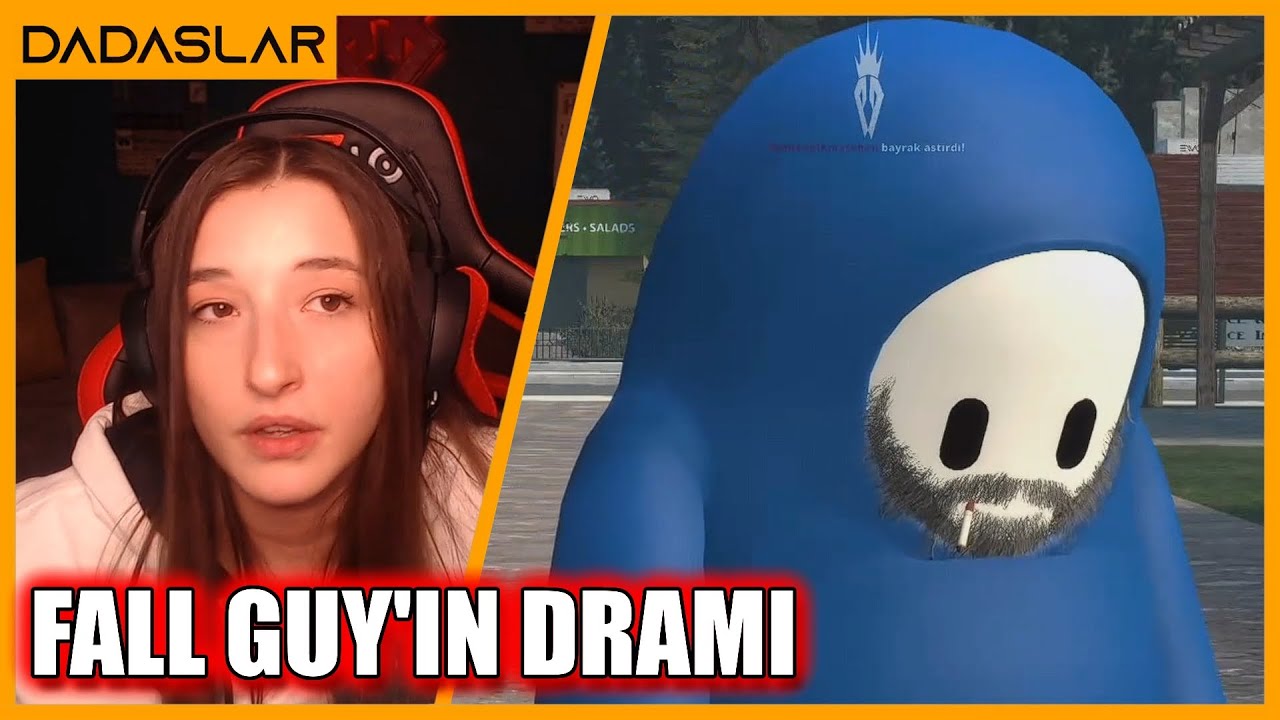 Pqueen - Fall Guys'daki Trolleyen Adamı İzliyor (Osmanlı Tokadı)