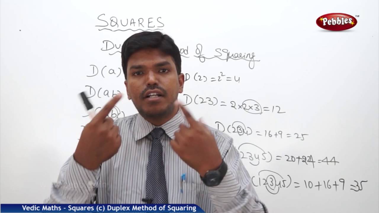 Duplex Method of squaring in Vedic Maths | Speed Maths | Vedic Mathematics