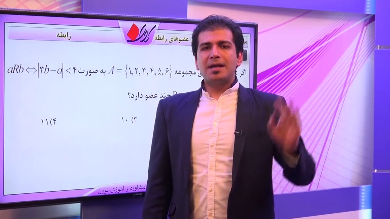 جبر و ریاضیات گسسته - مجموعه، ضرب دکارتی و رابطه - مفهوم رابطه و نحوه تعیین عضوهای رابطه