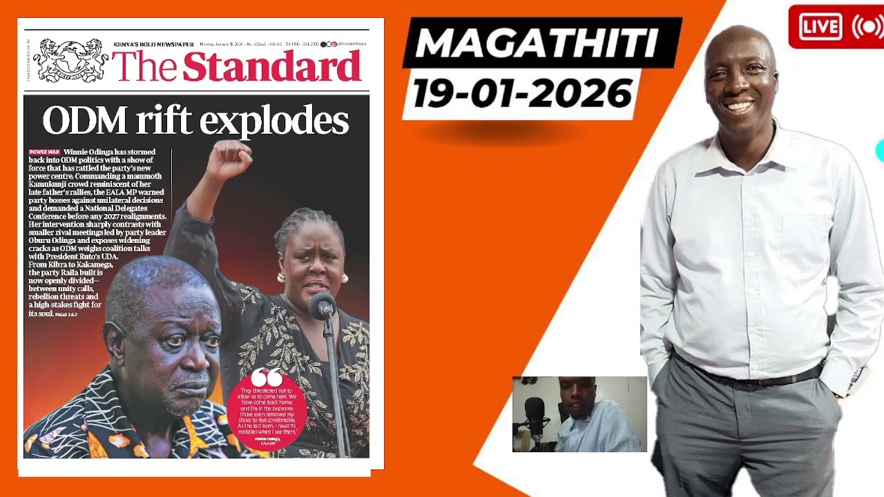 Kameme FM Magathiti umuthi || ODM DIVISION IS CLEAR NOW || 19/01/2026