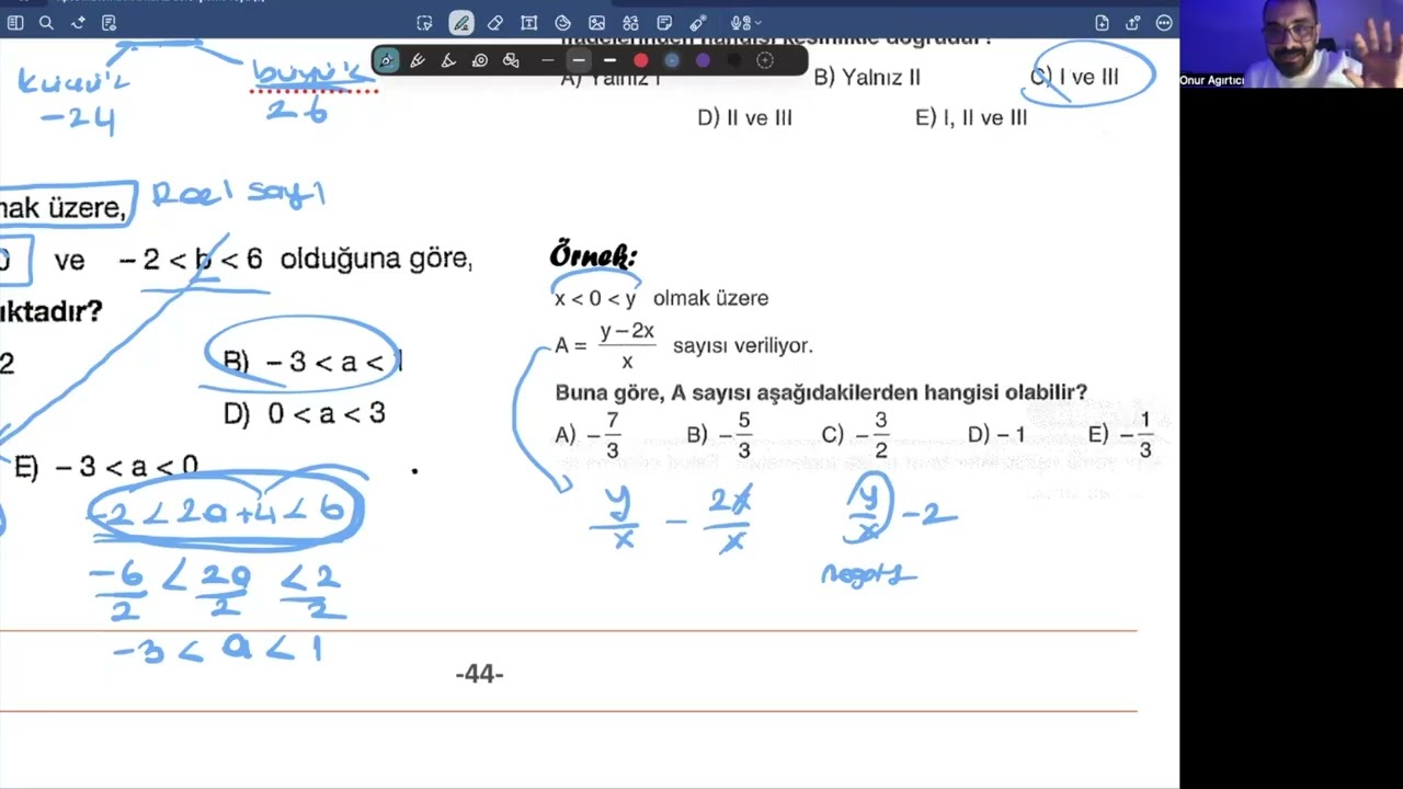 Basit Eşitsizlikler 2 -KPSS 2026