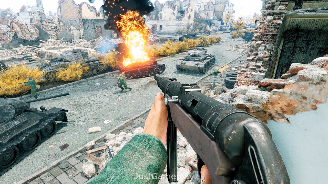 Enlisted: Wehrmacht Gameplay - Gogol Street - Battle of Stalingrad | No Commentary