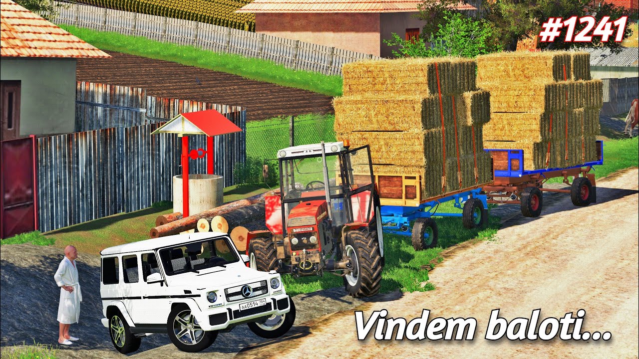 Roleplay pe Dumesti///AM ÎNCASAT DOUĂ REMORCI CU BALOȚI[1241]-Farming Simulator 19