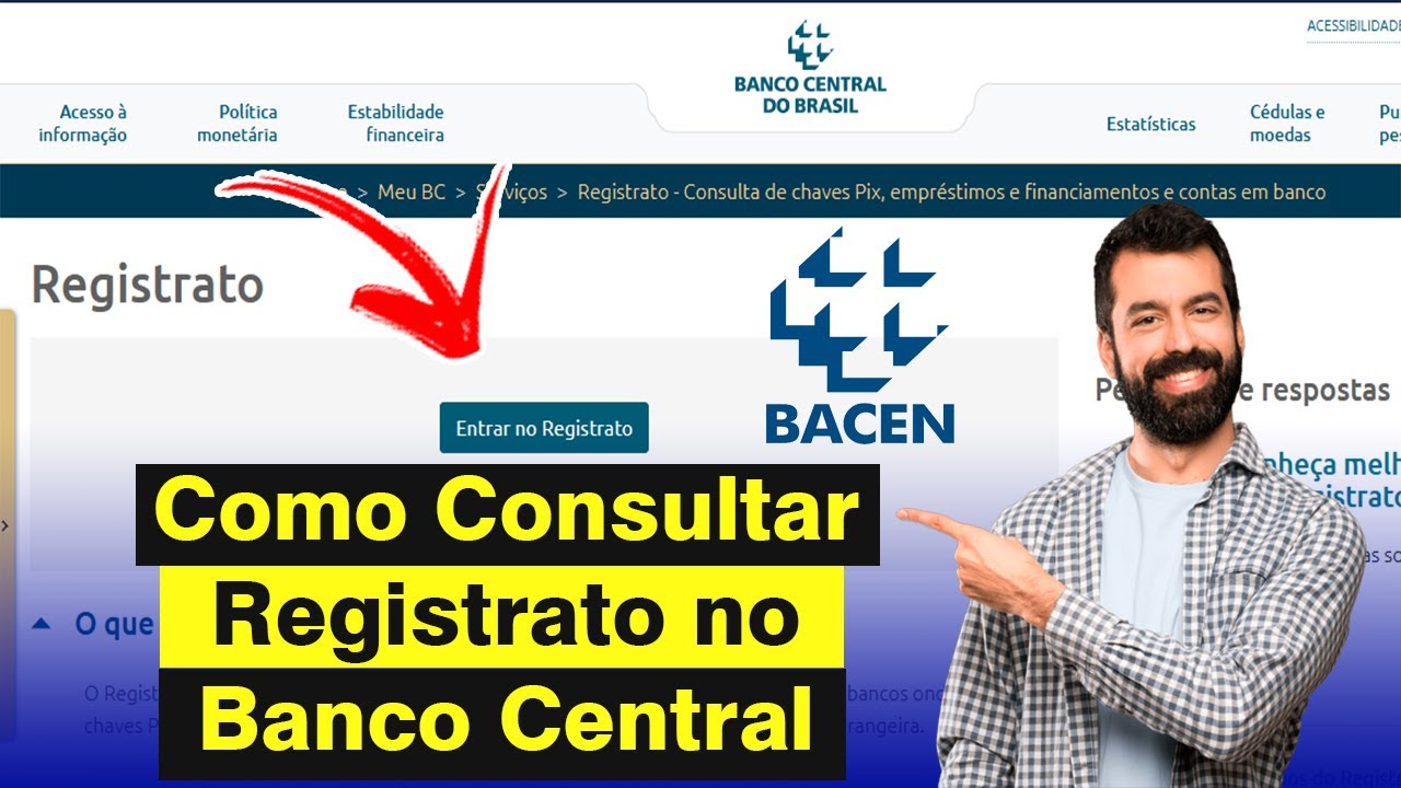 Como Consultar REGISTRATO do Banco Central (BACEN) e Veja o Hist&oacute;rico da sua Vida Financeira
