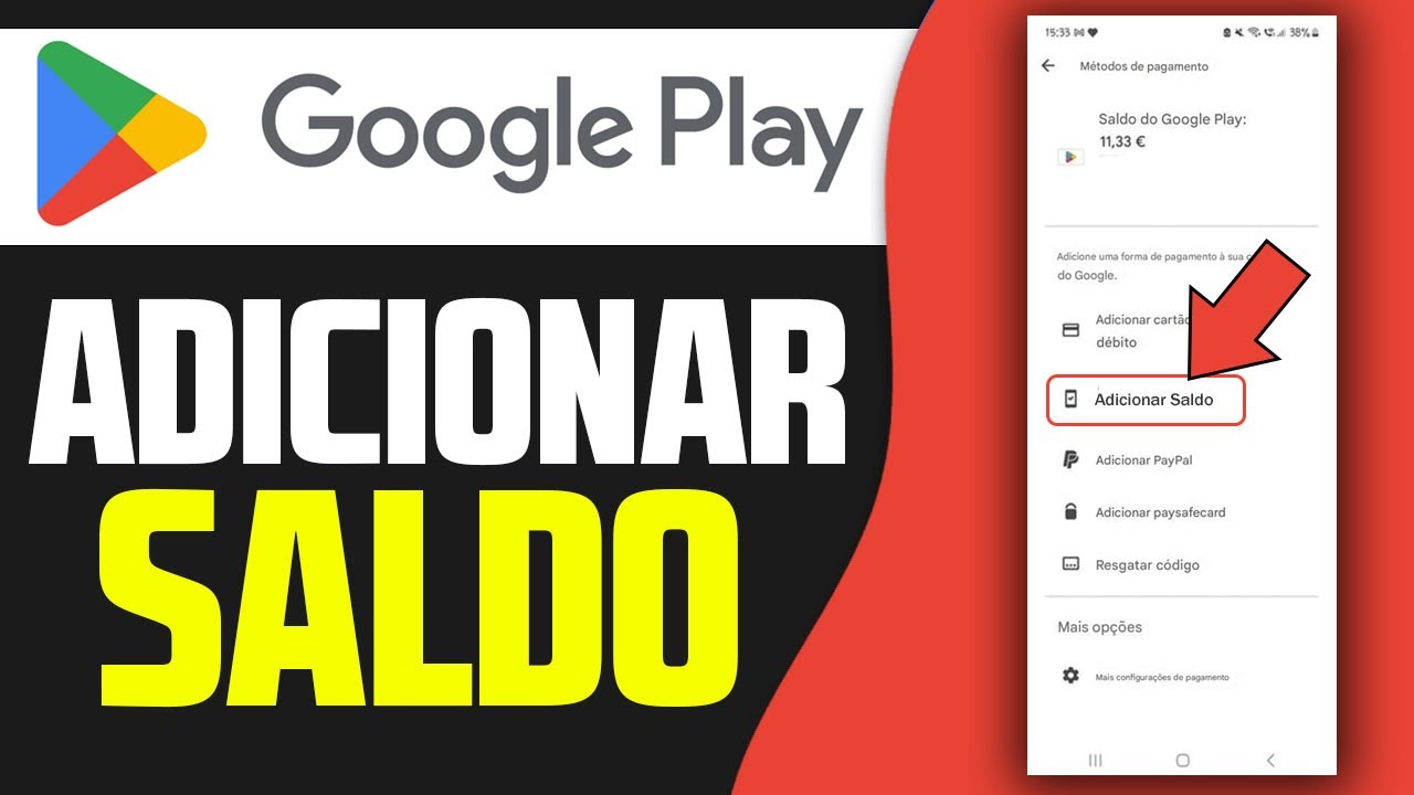 🤑 Como Adicionar SALDO ao Google Play Store (2026) l NOVO METODO!!