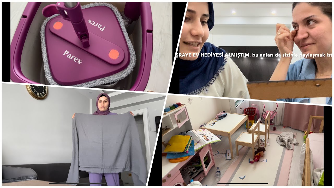 HEDİYEME ÇOK DUYGULANDI 🥲 | EV ÖYLE DAĞILMIŞTI Kİ, HEMEN DÜZENLEYİP TEMİZLEDİM | YENİ MOPUM