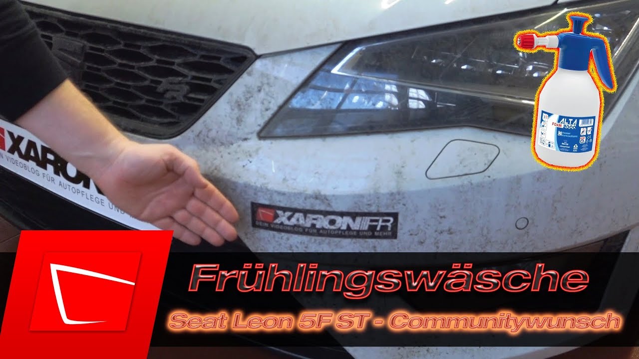 Seat Leon 5F ST Autowäsche Waschroutine Community Wunsch Alta Foam Auto richtig waschen