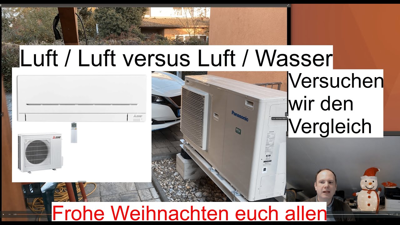 Vergleich meiner beiden Wärmepumpen Panasonic Jeisha und Mitsubishi Split Klima im gleichen Haus