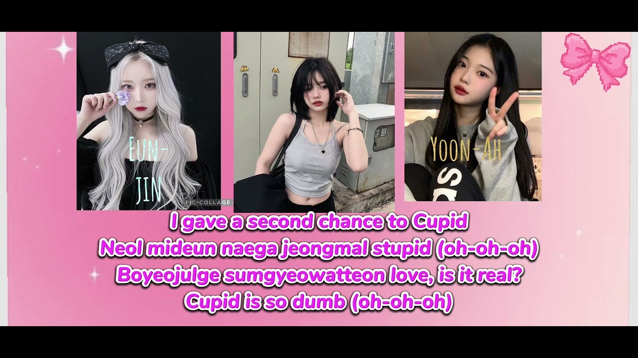 Cupid-Lollipop Pop lyrics in Korean and who sings each part of the song 💖😍