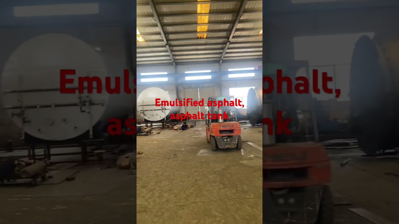 Emulsified asphalt, asphalt tank