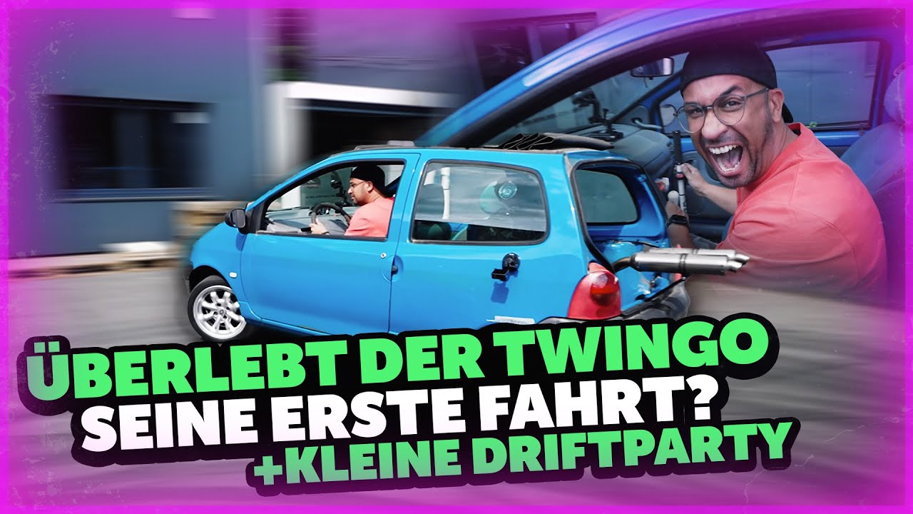 JP Performance - Überlebt der R1 Twingo seine erste Fahrt? + Driftparty