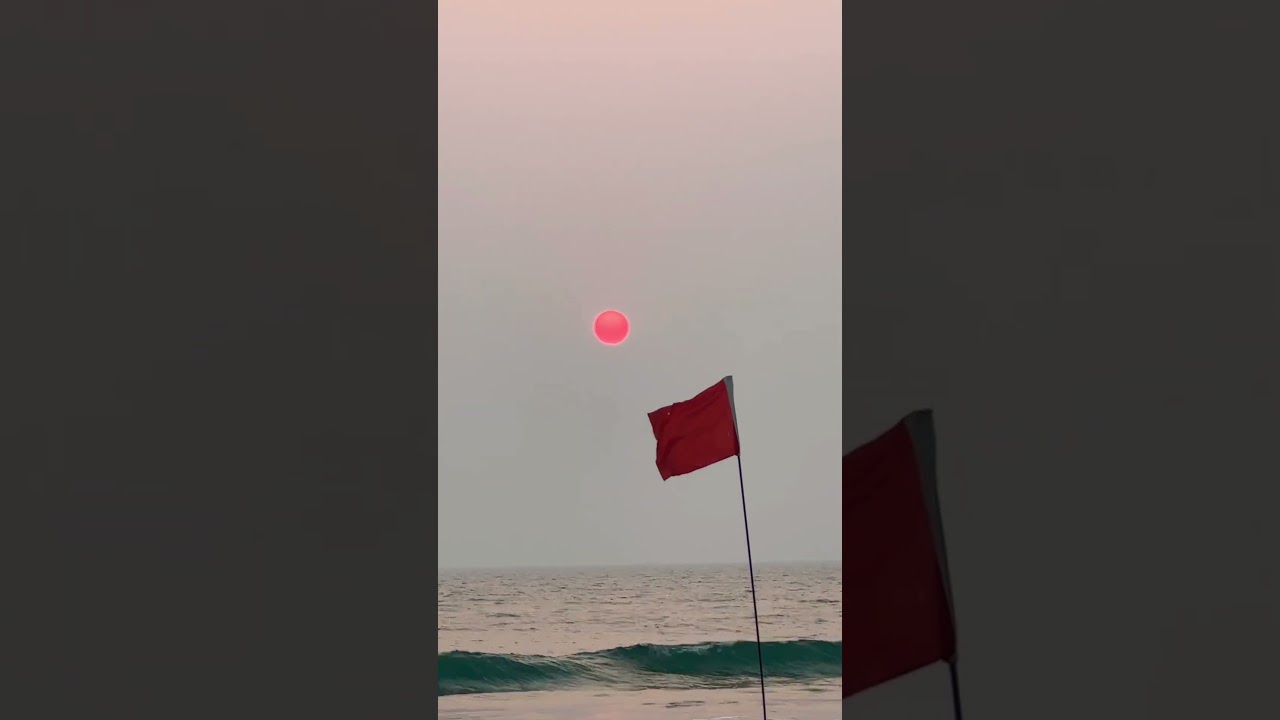 Жесть‼️ очень красное солнце ШОК 