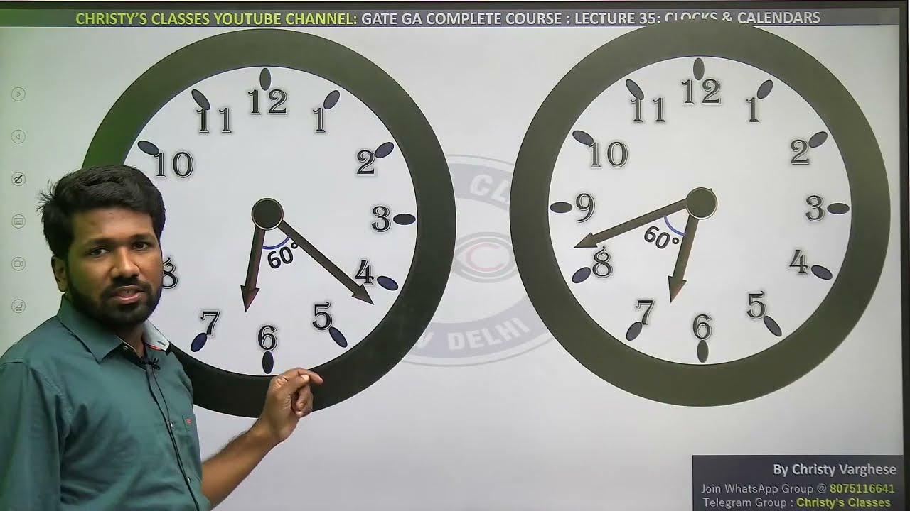 #35 | Clocks and Calendars | General Aptitude | COMPLETE COURSE | GATE 2024 | Christy Varghese