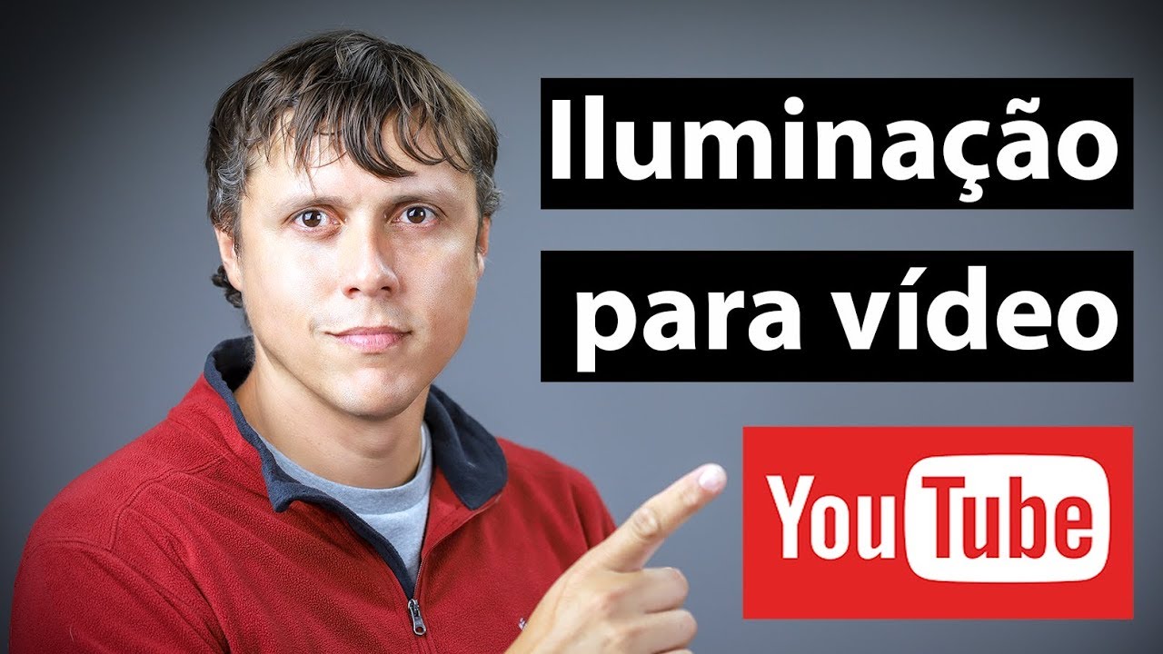 Iluminação para videos em um estudio caseiro