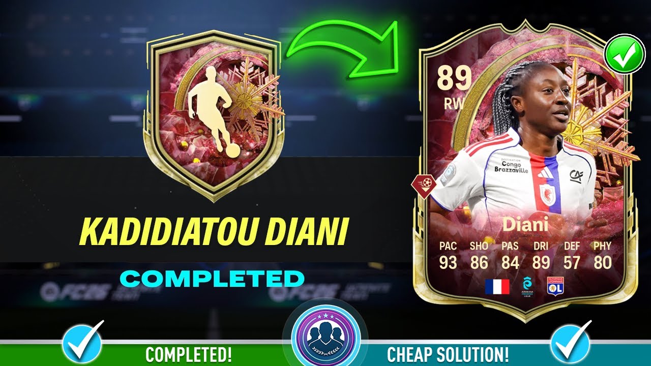 89 Winter Wildcards Kadidiatou Diani SBC Solution - Cheap Solution & Tips - FC 26