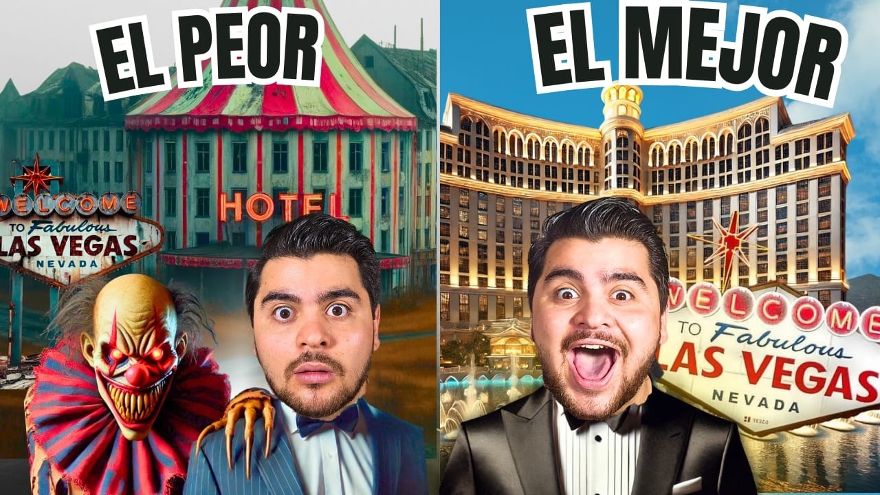 Del PEOR al MEJOR HOTEL de LAS VEGAS 😱🏨 &iexcl;La diferencia&nbsp;es&nbsp;INCRE&Iacute;BLE!