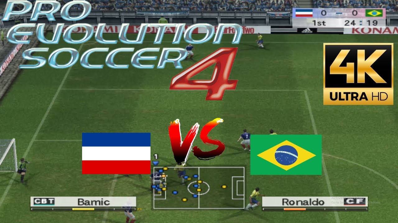 Pro Evolution Soccer 4 (2024) - Геймплей (ПК/Windows 10) (4K60fps)