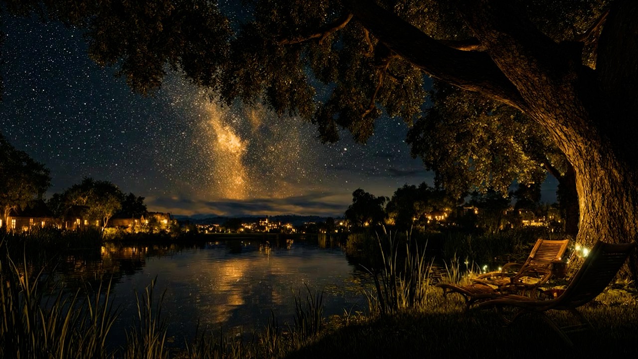 Peaceful Cattail Swamp Frogs, Night Ambient Sounds, Cricket, Swamp Sounds at Night, Relaxation sound