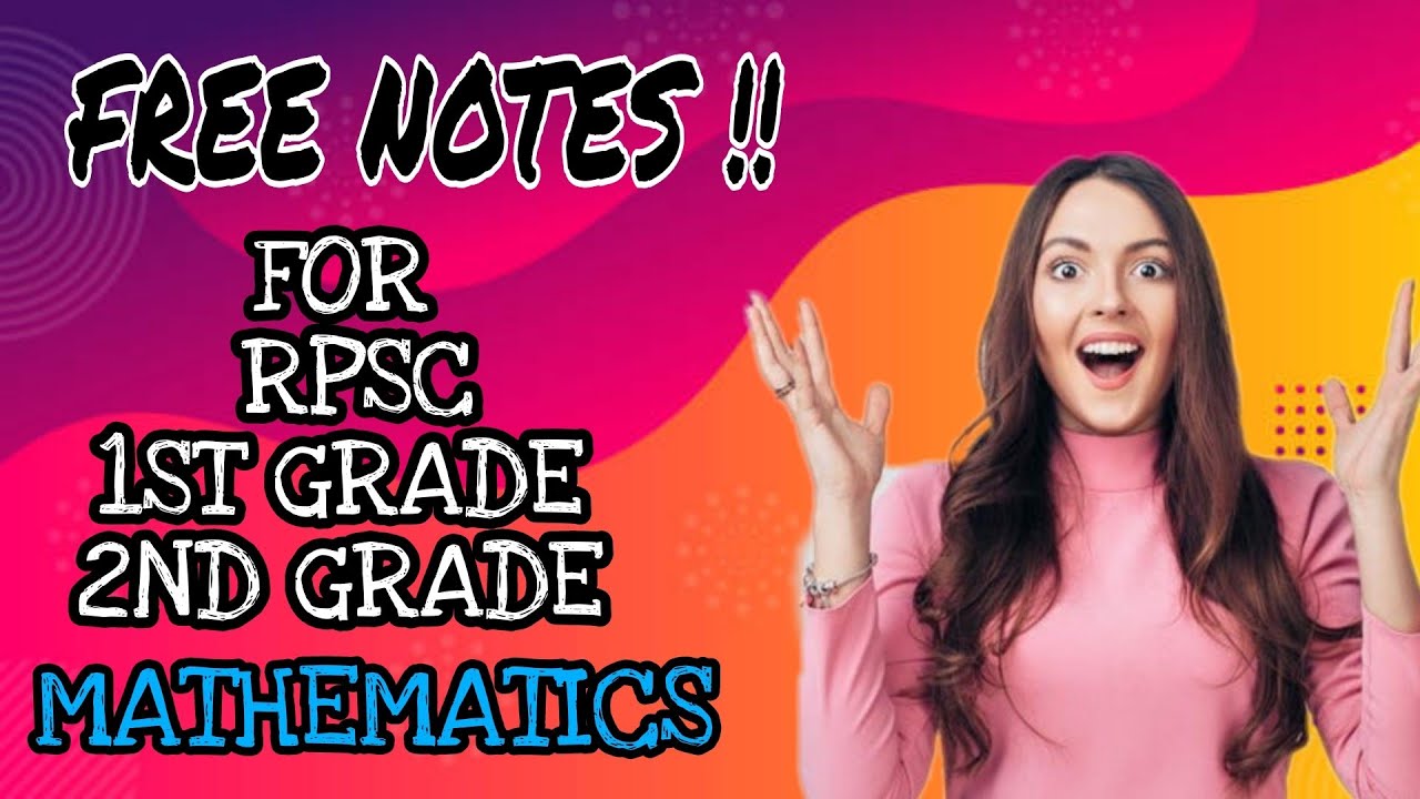 RPSC 1ST & 2ND GRADE MATHEMATICS NOTES |FREE DOWNLOAD KRE| 1ST & 2ND GRADE MATHS |BE PERFECT CLASSES