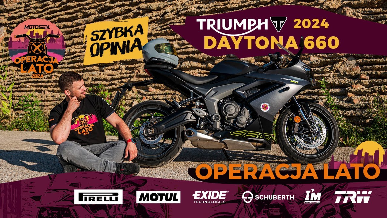 Triumph Daytona 660 2024 - szybka opinia o powrocie Daytony! [Operacja Lato]