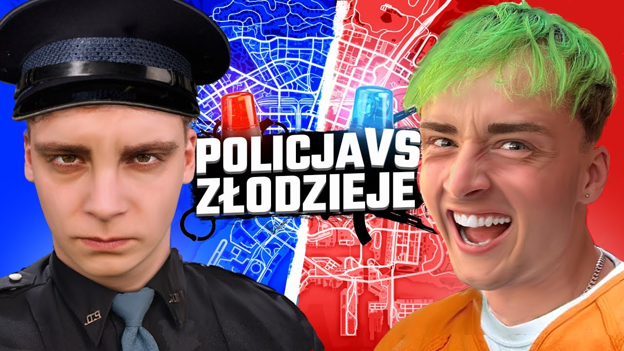 GTA V POLICJA VS ZŁODZIEJE - QRY w AKCJI!