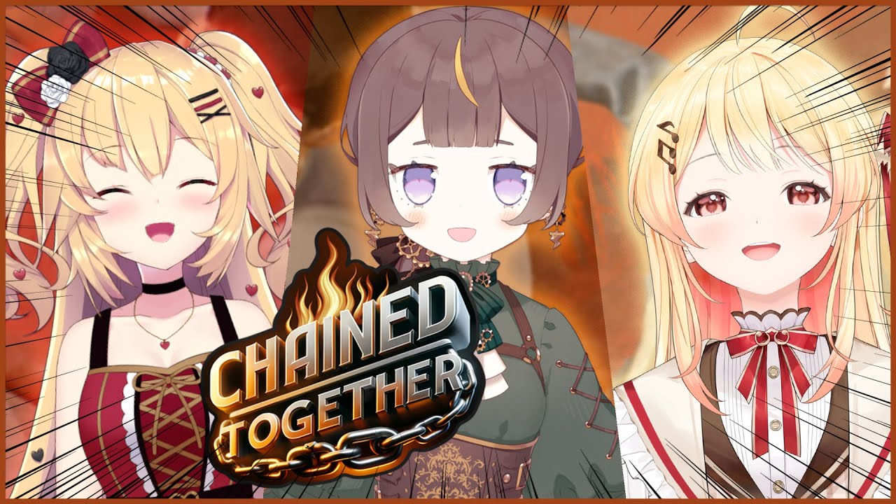【Chained Together】#かにゃーちゃま で遊ぶ！チームワークで乗り越えろ！！落ちたら…分かるよね？＾＾【hololive ID 2nd Gen | Anya Melfissa】