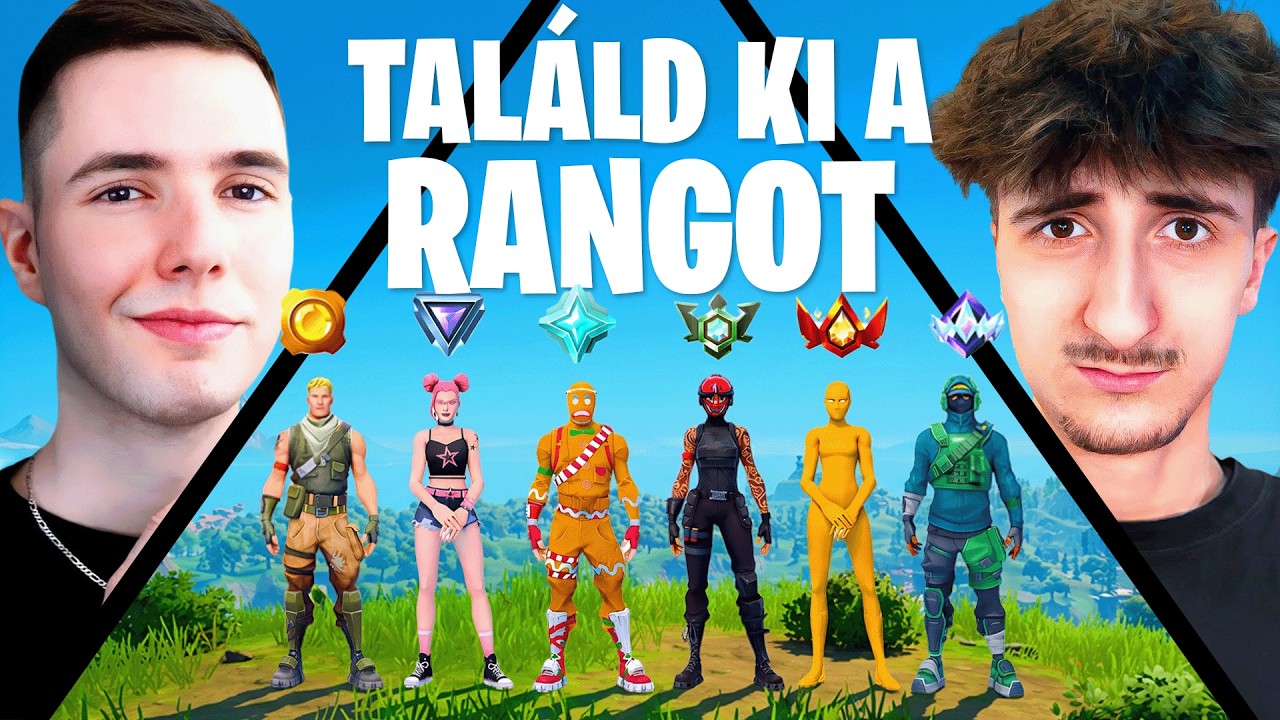 Találd Ki A Fortnite RANKOT! (Videósok REAGÁLNAK)