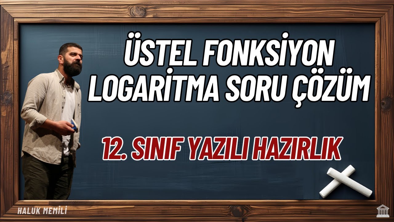12. Sınıf Yazılı Hazırlık - Üstel Fonksiyon ve Logaritma Soru Çözüm