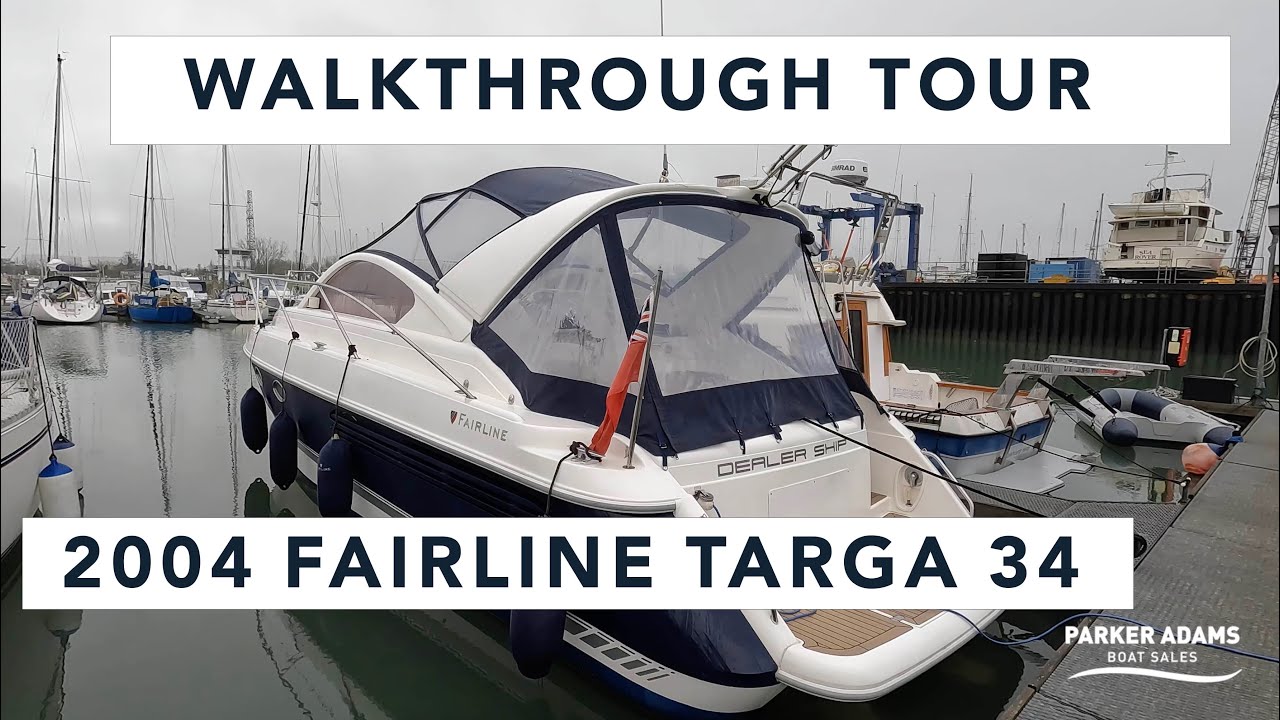 Walkthrough Tour - Fairline Targa 34 - Latest Model - Improved and KAD300 Engines - £129,995
