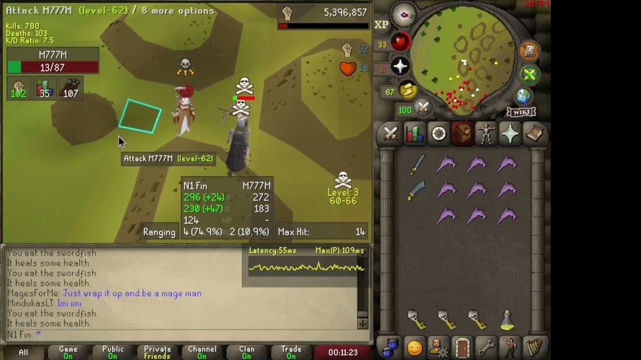 F2P Low level pure pking #1