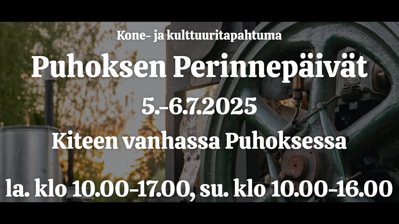 Puhoksen perinnepäivät 2025