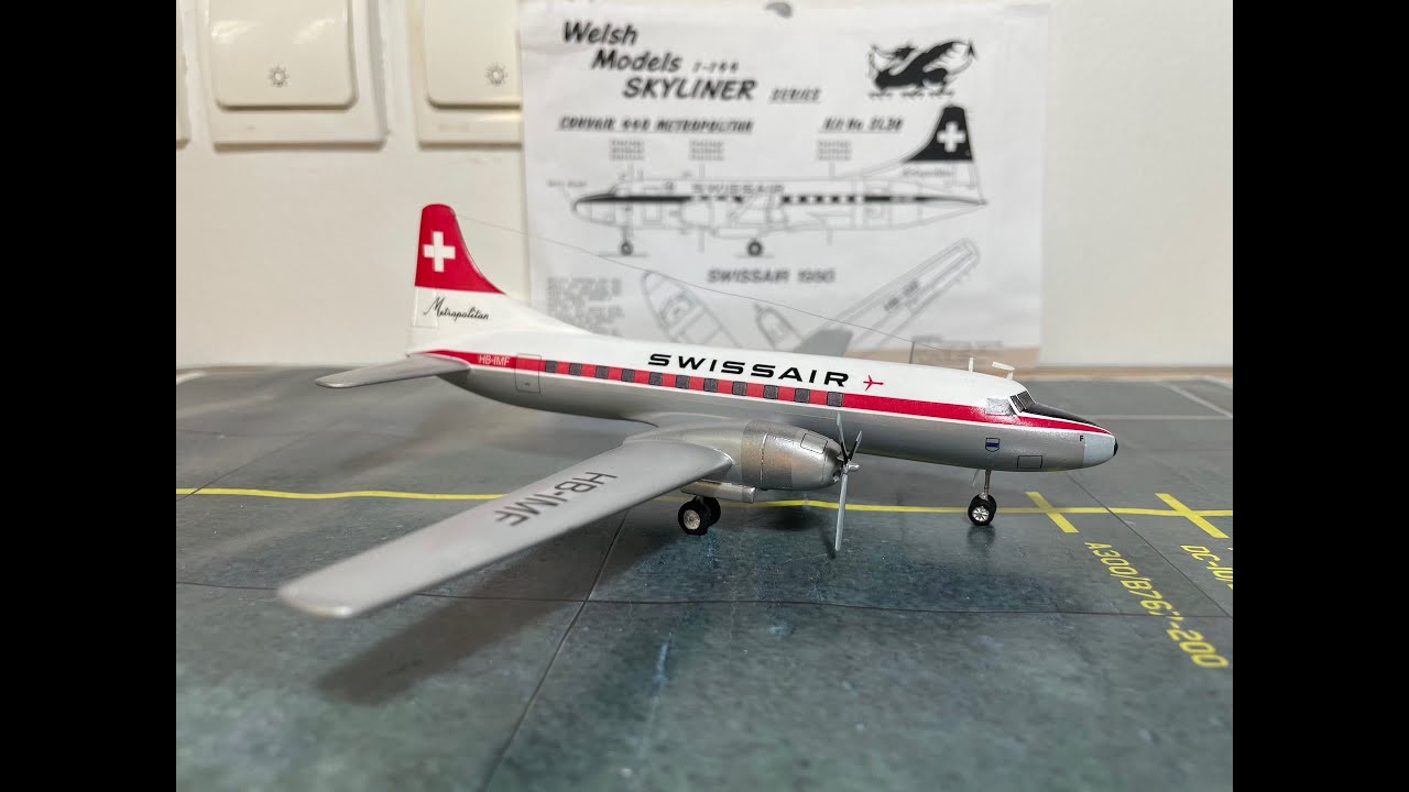 1/144 Welsch Model Convair CV-440 Swissair