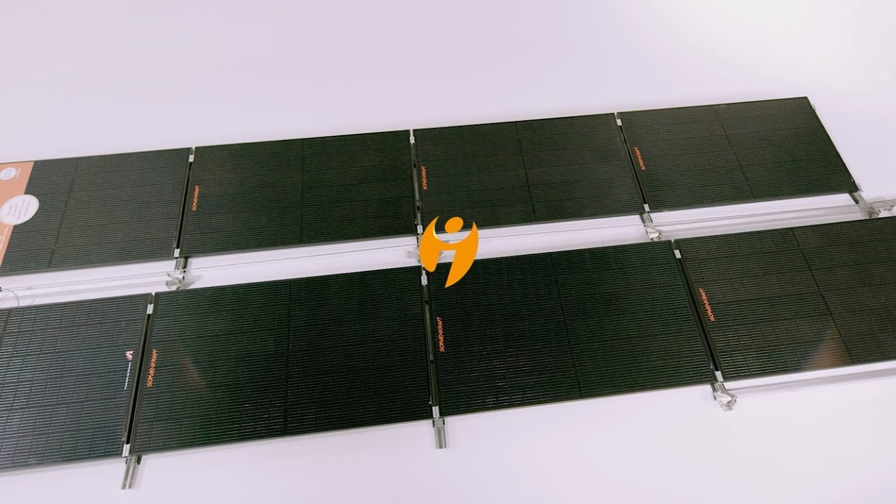 Montagevideo Seilsicherung AIO auf der Photovoltaik-Unterkonstruktion von K2 Systems