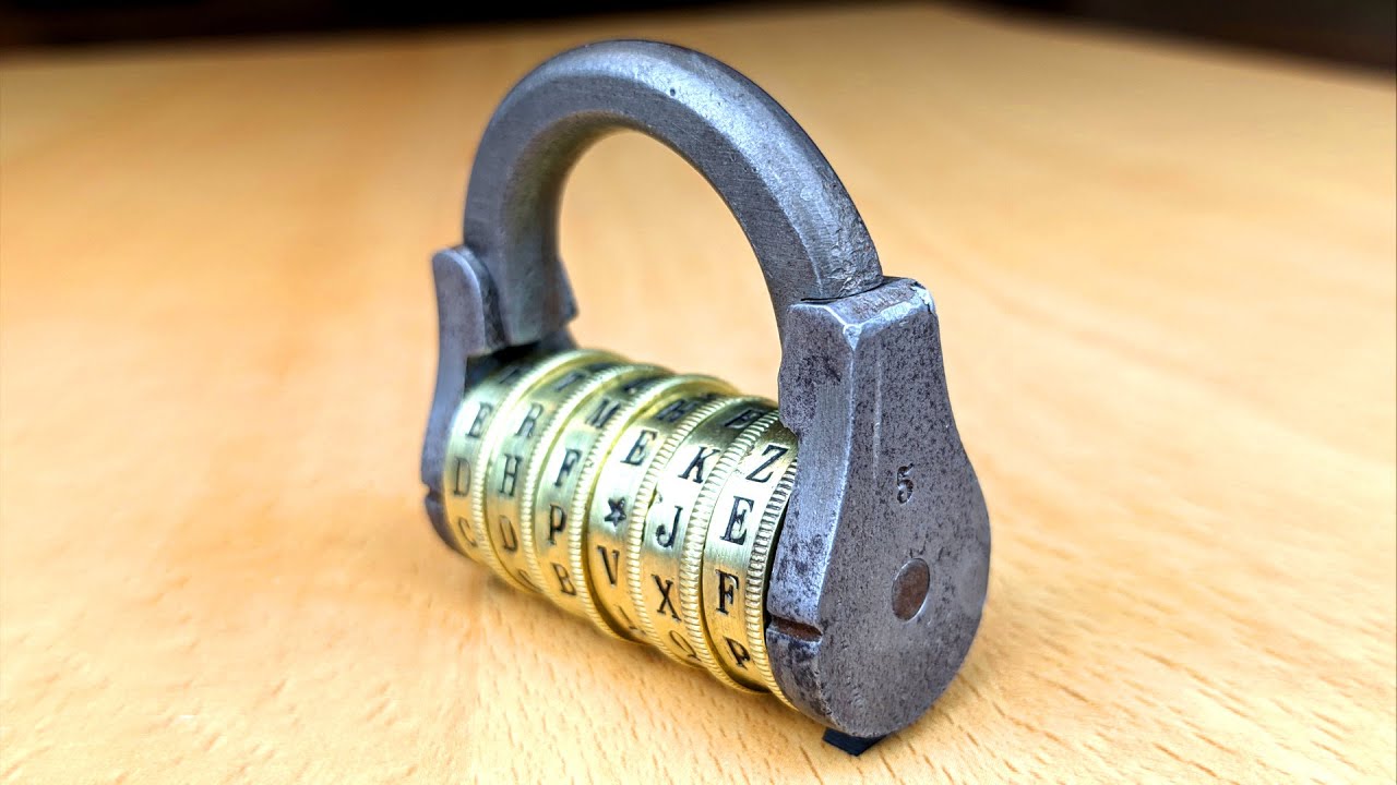 Antique Edmé Régnier Style French Combination Lock Presentation