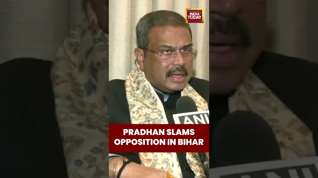 #dharmendrapradhan Accuses Opposition of Abusing Constitution in #bihar #biharelection2025