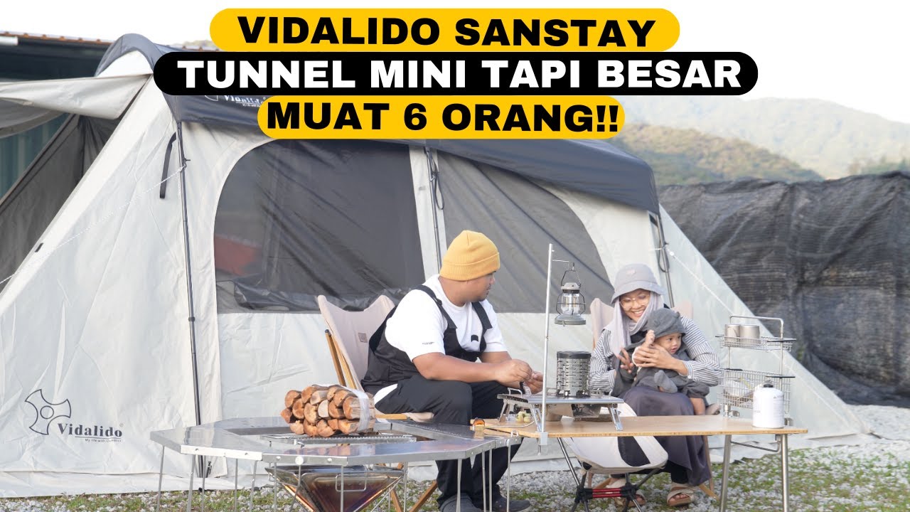 Review Vidalido Sanstay di One Ground Campsite Cameron Highland | ASMR Silent Family Camping