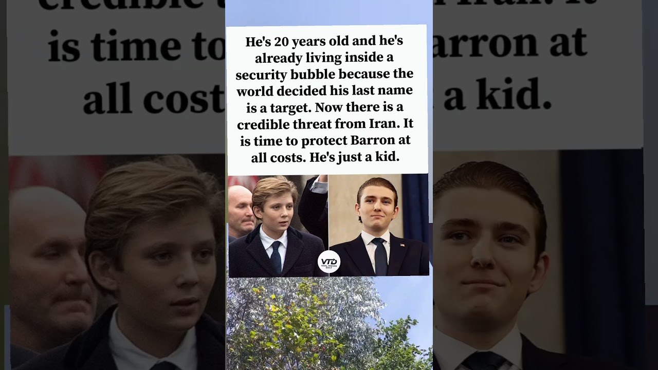 Concerns rise over security threats targeting 20-year-old Barron Trump.