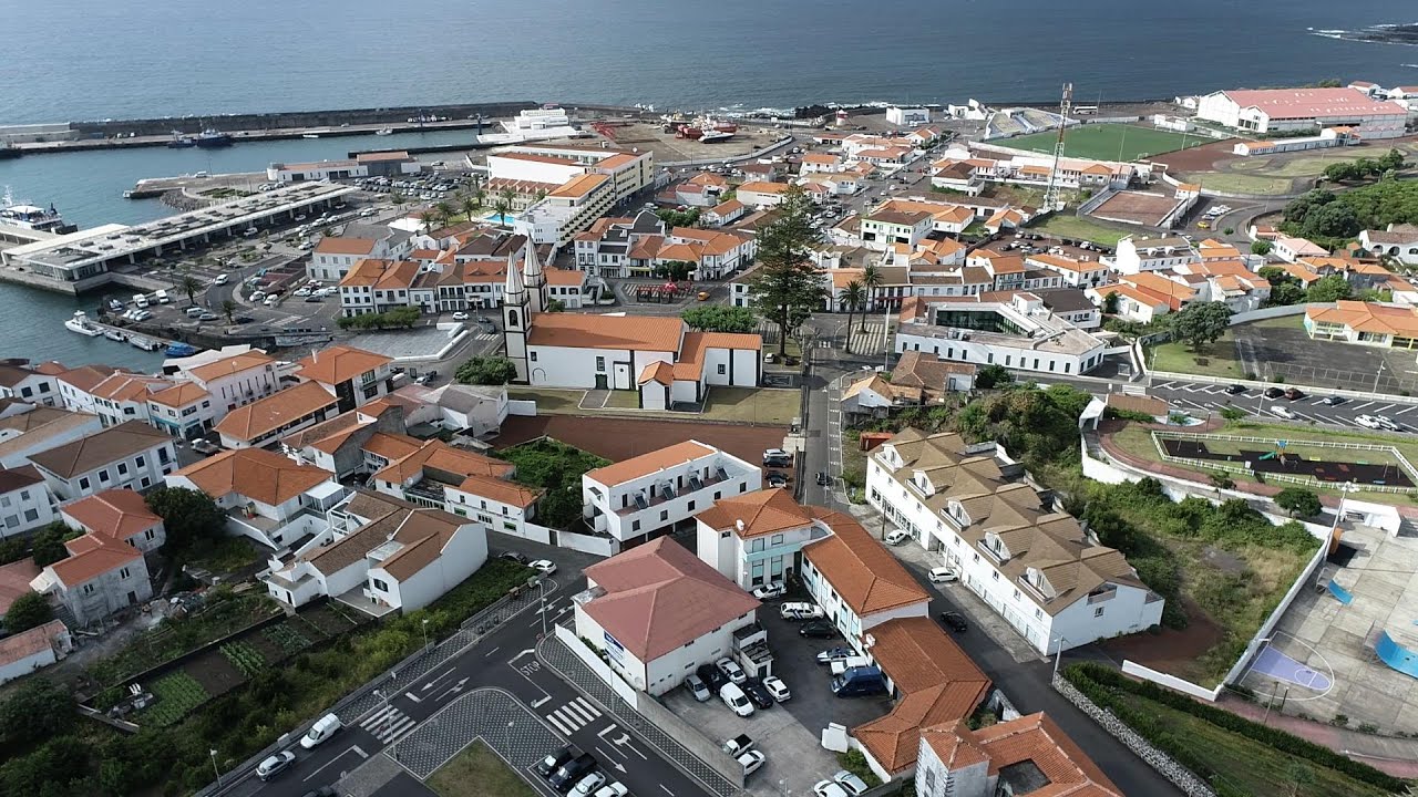Vila da Madalena Ilha do Pico Açores «vista aérea»