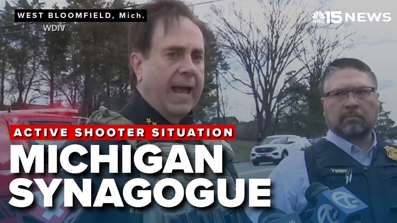 В синагоге в Мичигане раздались выстрелы, ФБР реагирует на угрозу стрельбы.