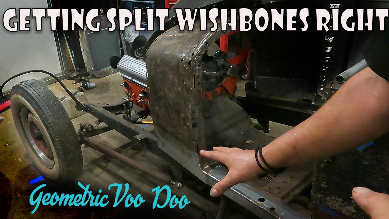 Setting Up Split Wishbones - They Got to be RIGHT -   1927 Ford Hot Rod Build