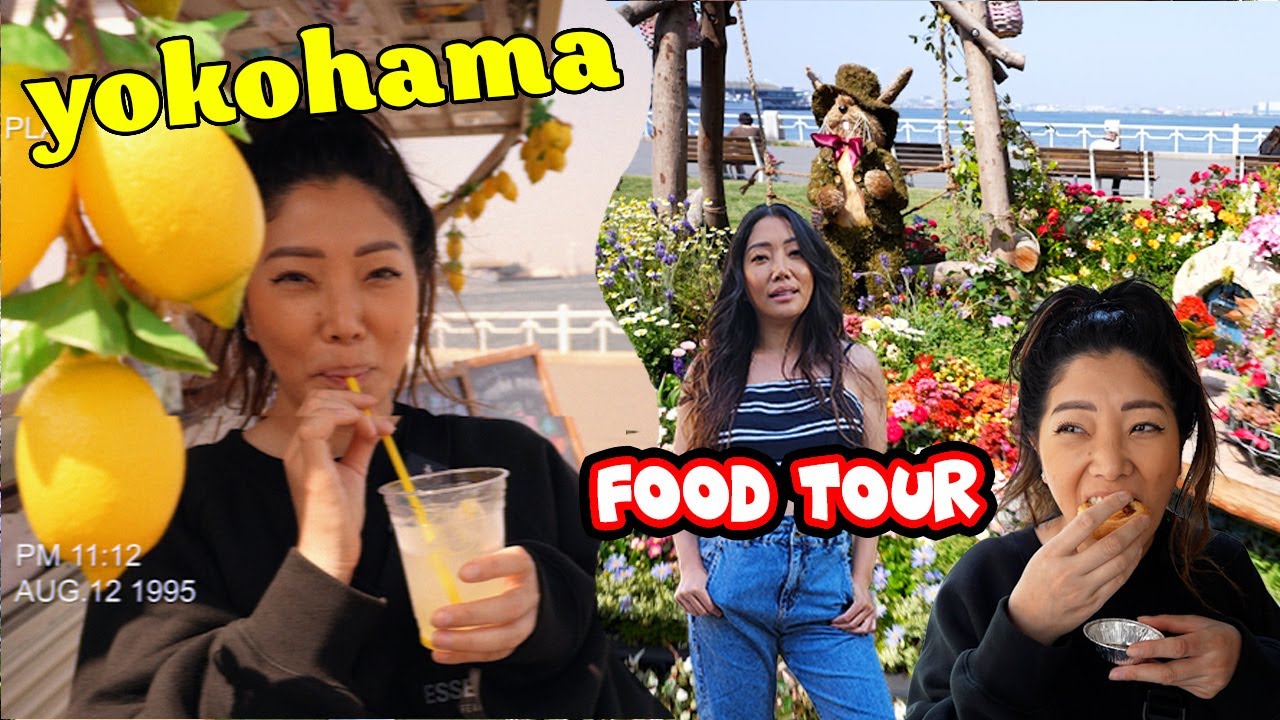 FOOD TOUR in Yokohama on bike! THINGS TO DO in YOKOHAMA!