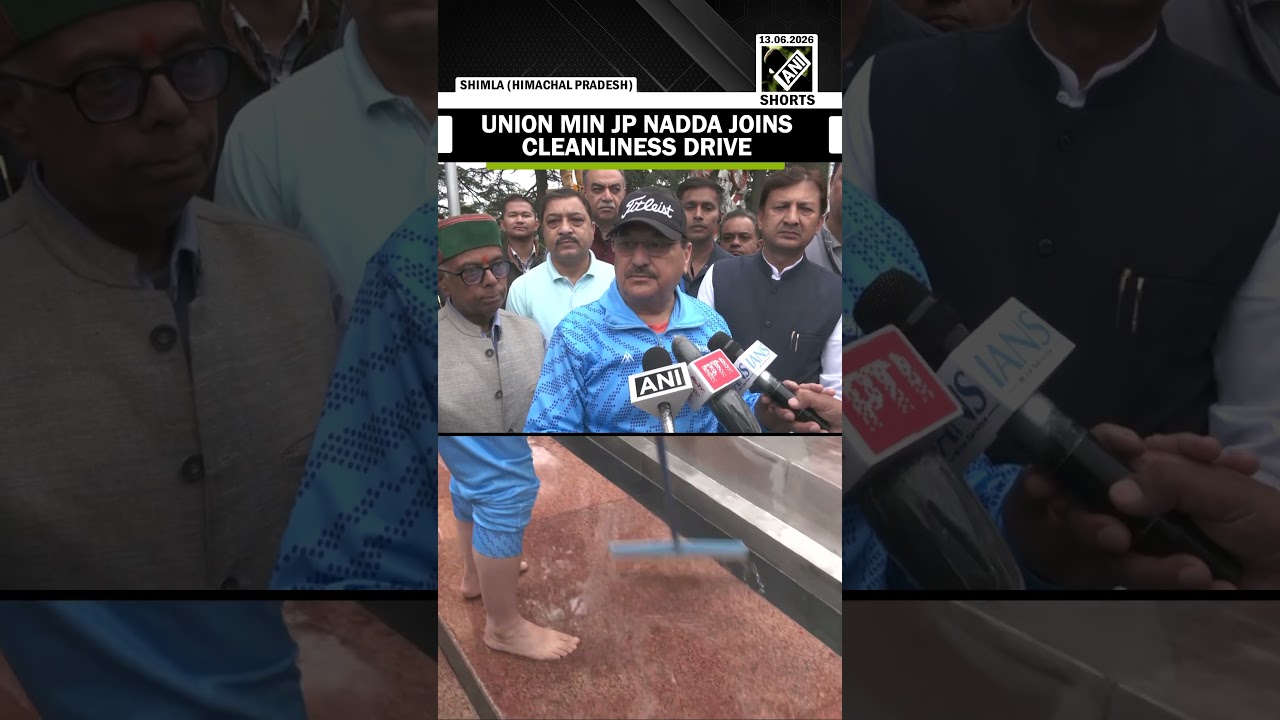 Union Min JP Nadda participates in cleanliness drive under Swachh Bharat Mission
