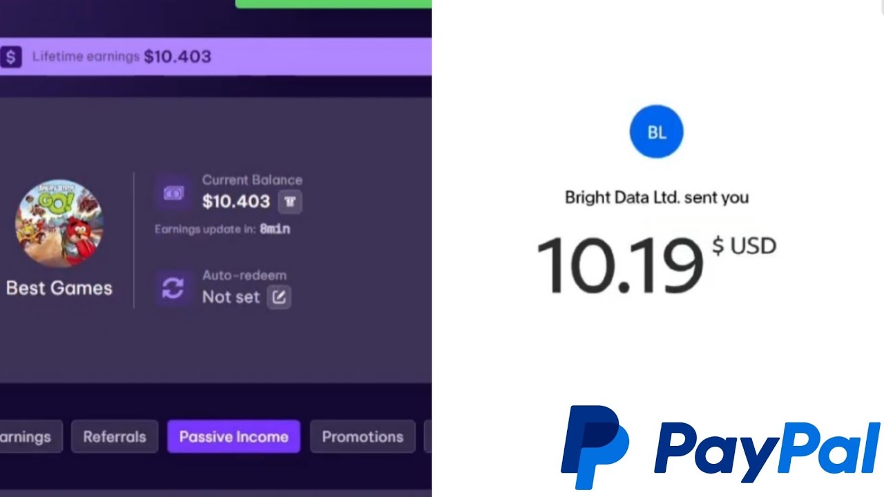 EarnApp - Earn Passive Income By Selling Internet Bandwidth - Payment Proof (PayPal)
