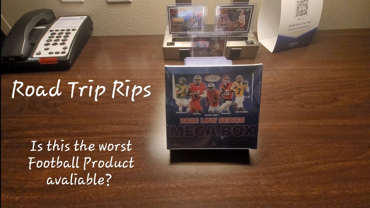 🔥 2025 Sage Low Series Mega Box Rip! | 5 Autos + Cam Ward Pull! | Road Trip Rips 🚗📦