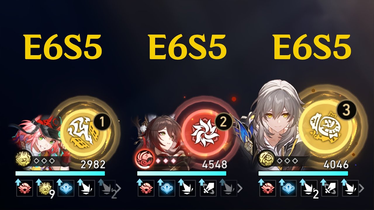 STELLE DAMAGE 💀 E6S5 RAPPA X E6S5 FUGUE DESTROY MOC 12 0 CYCLE | Honkai: Star Rail 2.7