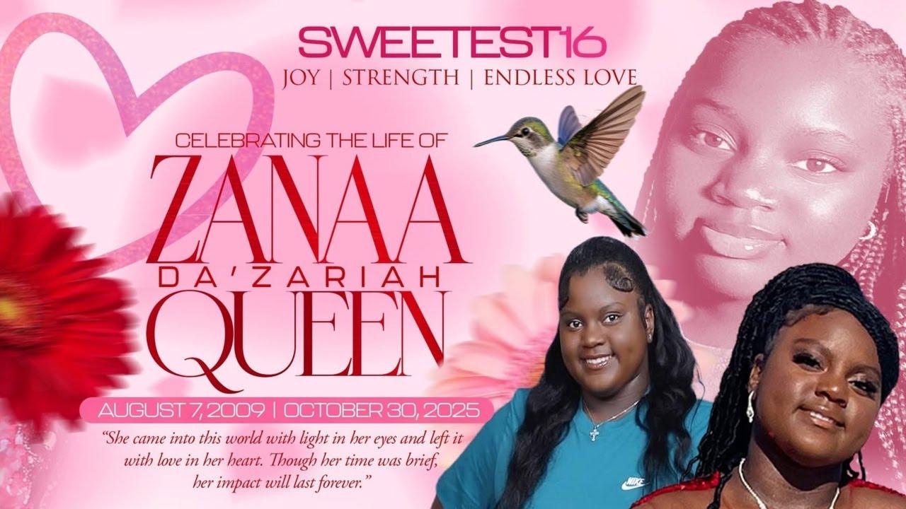 The Celebration of Life for Zanaa Da’Zariah Queen