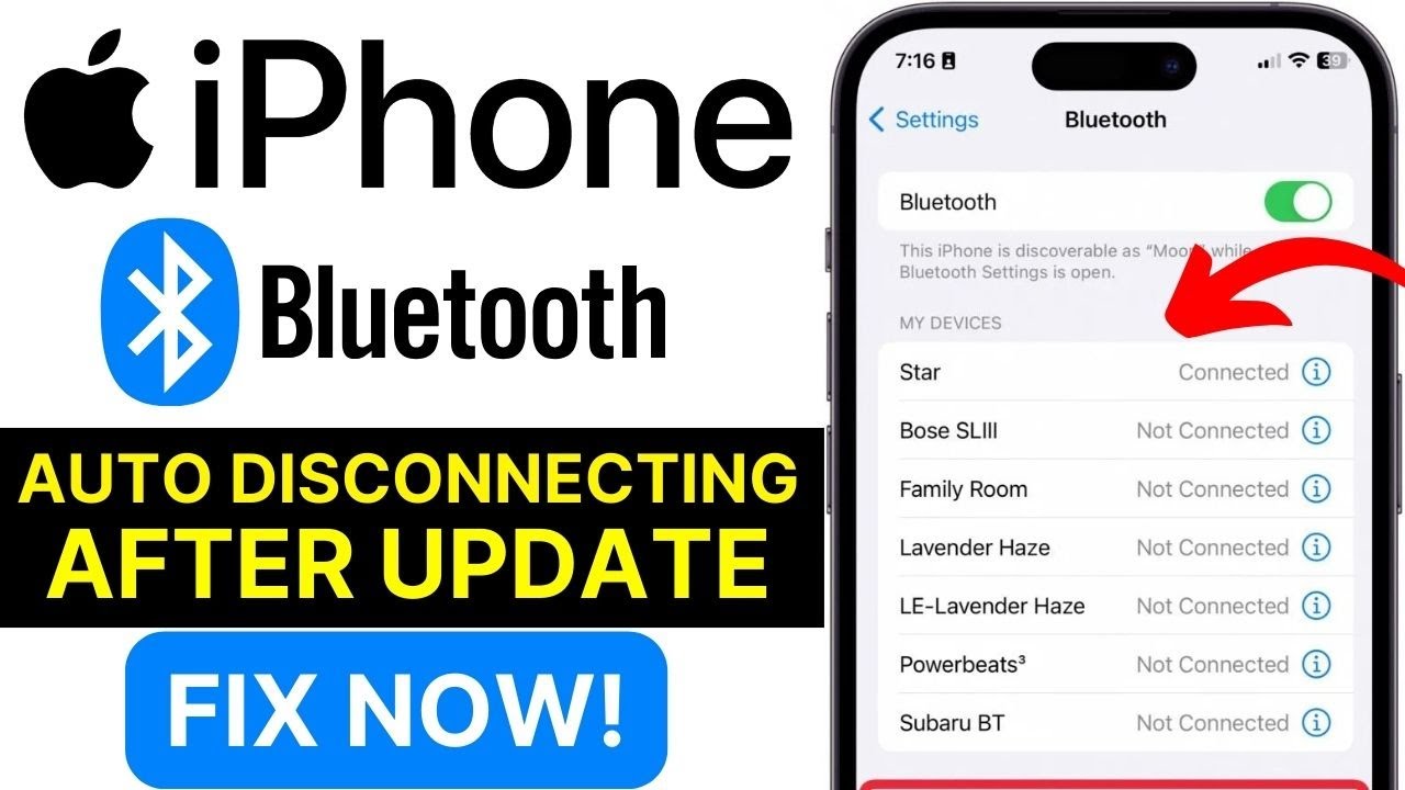 iPhone Bluetooth Disconnect Fix | iPhone Keeps Disconnecting After Update | iPhone Bluetooth Problem